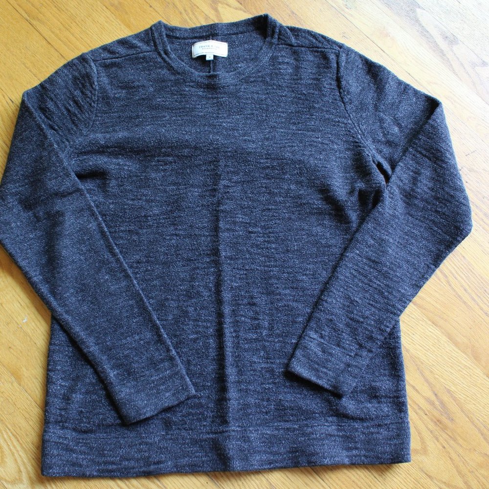 Dark Grey Frank & Oak Crewneck Sweater size Medium (runs small)